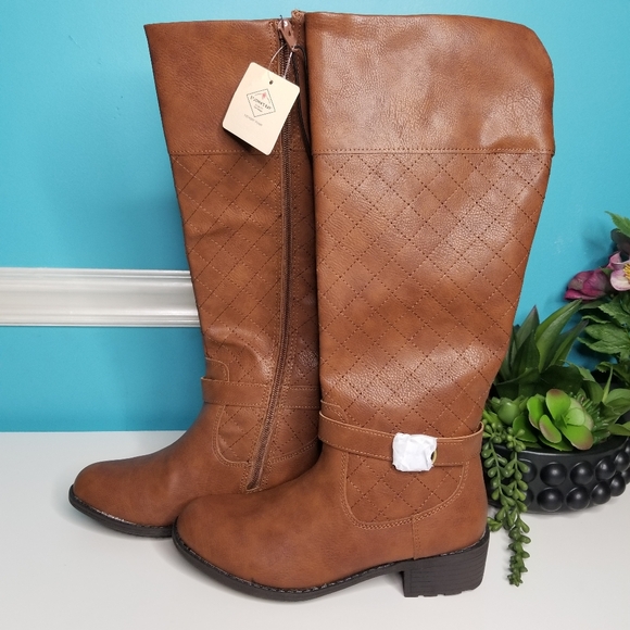 St. John's Bay Cognac Riding Boots - Picture 3 of 12